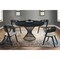 Armen Living Cirque and Jackie 5 Piece Black Round Dining Set SETCQDIBLK5E - alternate 8